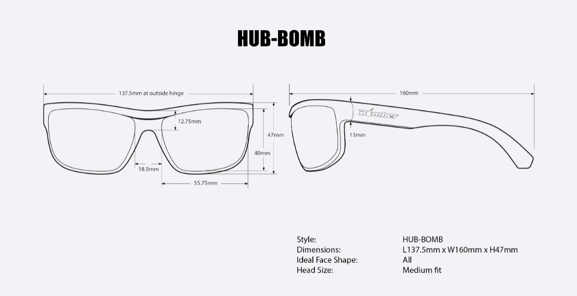 HUB Safety -Smoke - Bomber Eyewear Nz