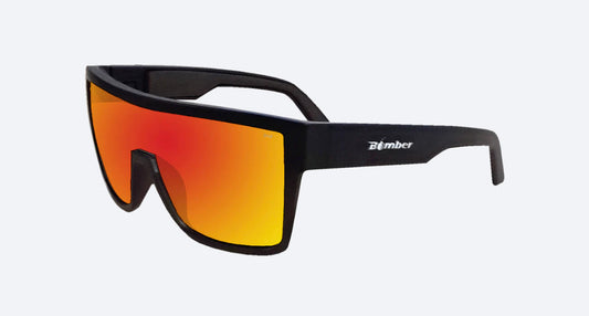 BUZZ Safety Fire Red Mirror - Bomber Eyewear Nz