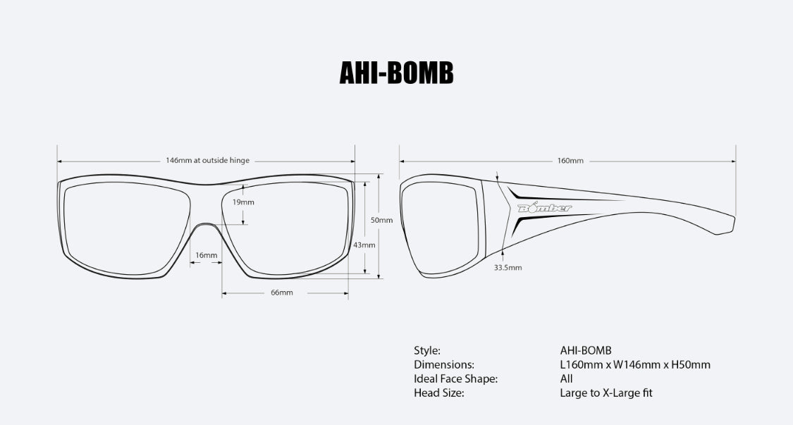 AHI Safety - Green Mirror - Bomber Eyewear Nz