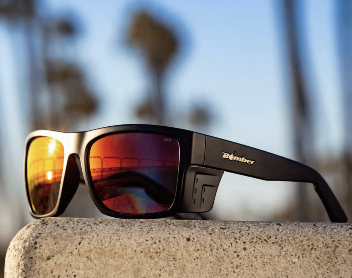 CLUTCH Safety - Polarized Red Mirror - Bomber Eyewear Nz