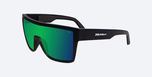 BUZZ Safety - Green Mirror - Bomber Eyewear Nz