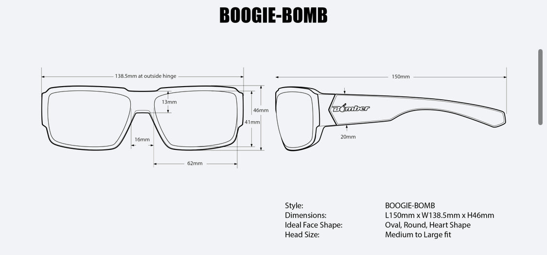 BOOGIE Safety - Gold Mirror Crystal - Bomber Eyewear Nz