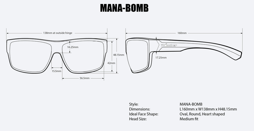 MANA Safety - Red Mirror Crystal - Bomber Eyewear Nz