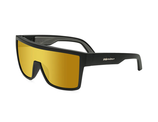 BUZZ Bomb Safety - Polarized Gold Mirror - Bomber Eyewear Nz