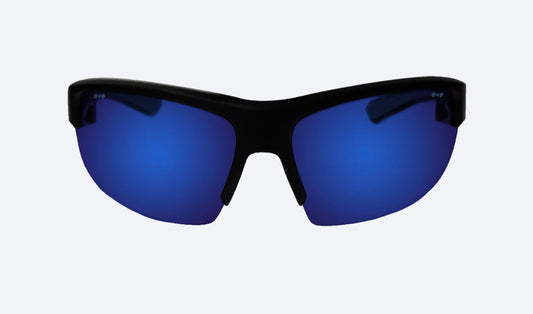 REGGIE Safety - Blue Mirror - Bomber Eyewear Nz