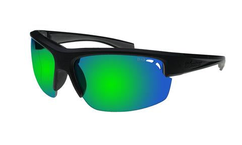 Reggie Black Green Mirror - Bomber Eyewear Nz