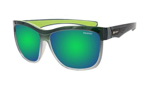 Jaco 2 Tone Crystal Polarised Green Mirror - Bomber Eyewear Nz